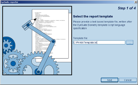IOL Reporter Select Template Haag Streit Lenstar