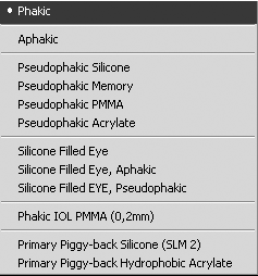IOLMaster axial length measurement