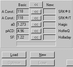 IOLMaster Lens Constants